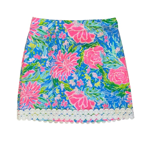 Lilly Pulitzer Zanzibar Blue Izzy Mini Skirt - Picture 7 of 15